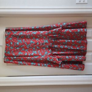 Red and Turquiose Skirt